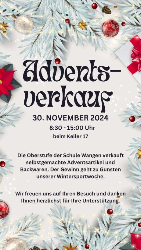 Adventsverkauf der Oberstufe