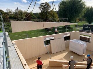 Der Bau nimmt Gestalt an