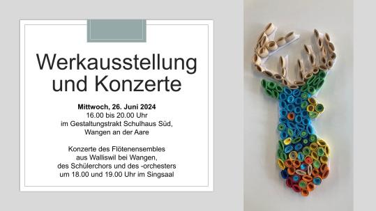 Werkausstellung und Konzerte