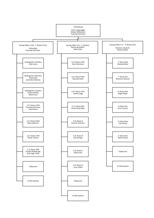 Organigramm Zyklen