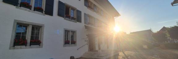Sonnenaufgang Gemeindeverwaltung